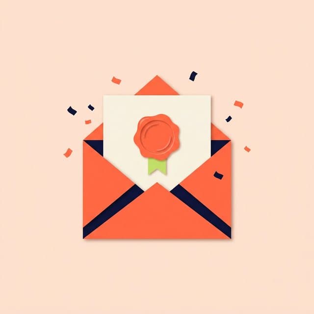 A student holding a university offer letter